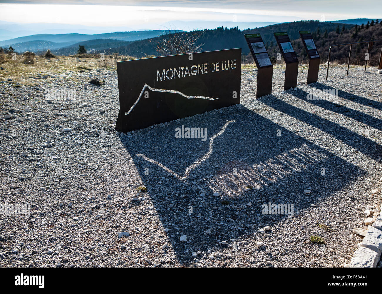 La Montagne de Lure (Alpes-de-Haute-Provence, Provence, Frankreich) Stockfoto