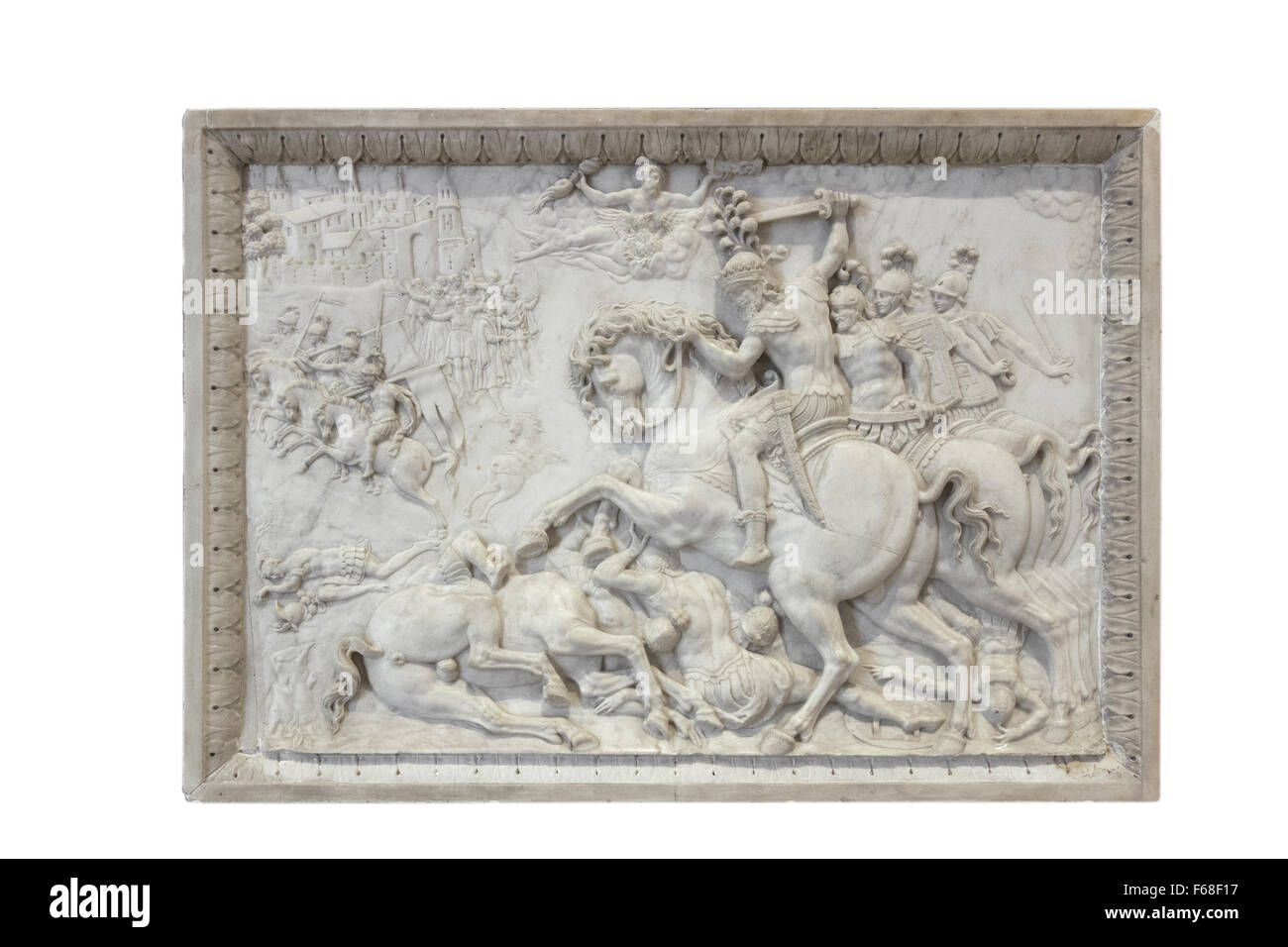 Fontainebleau, Frankreich - 15. August 2015: Details, Statue und Möbel zu Fontainebleau Palast (Chateau de Fontainebleau). Stockfoto