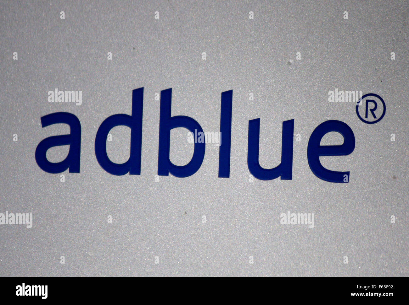 Markenname: "Adblue", Berlin. Stockfoto