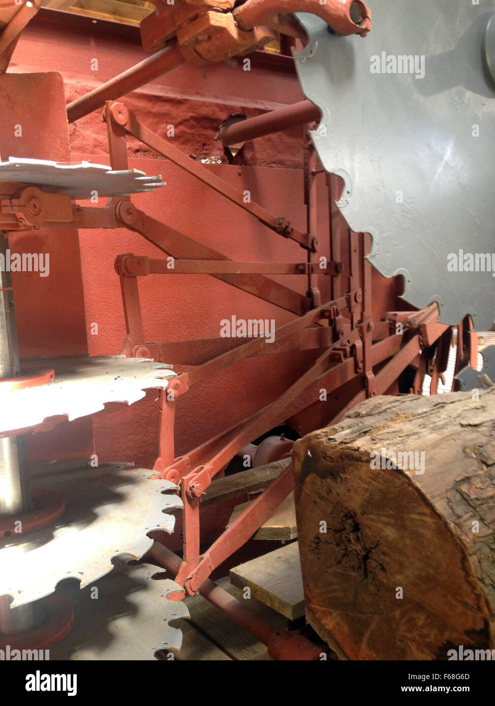 Hölzerne Mühle, Ketchikan Alaska. Stockfoto