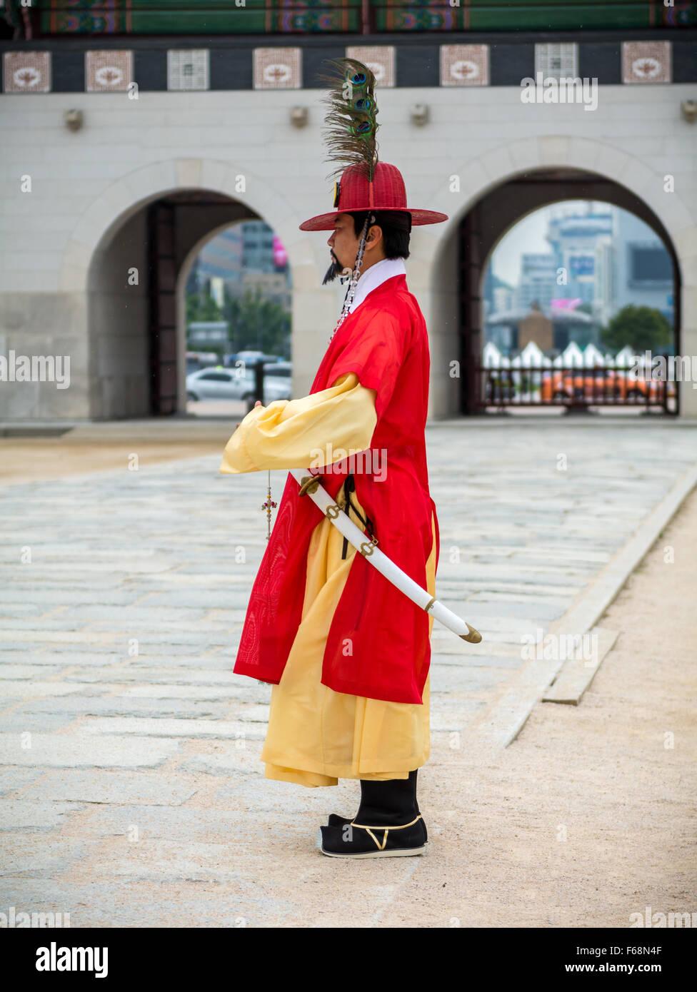 Imperiale Armee in Seoul Gwanghwamun Stockfoto