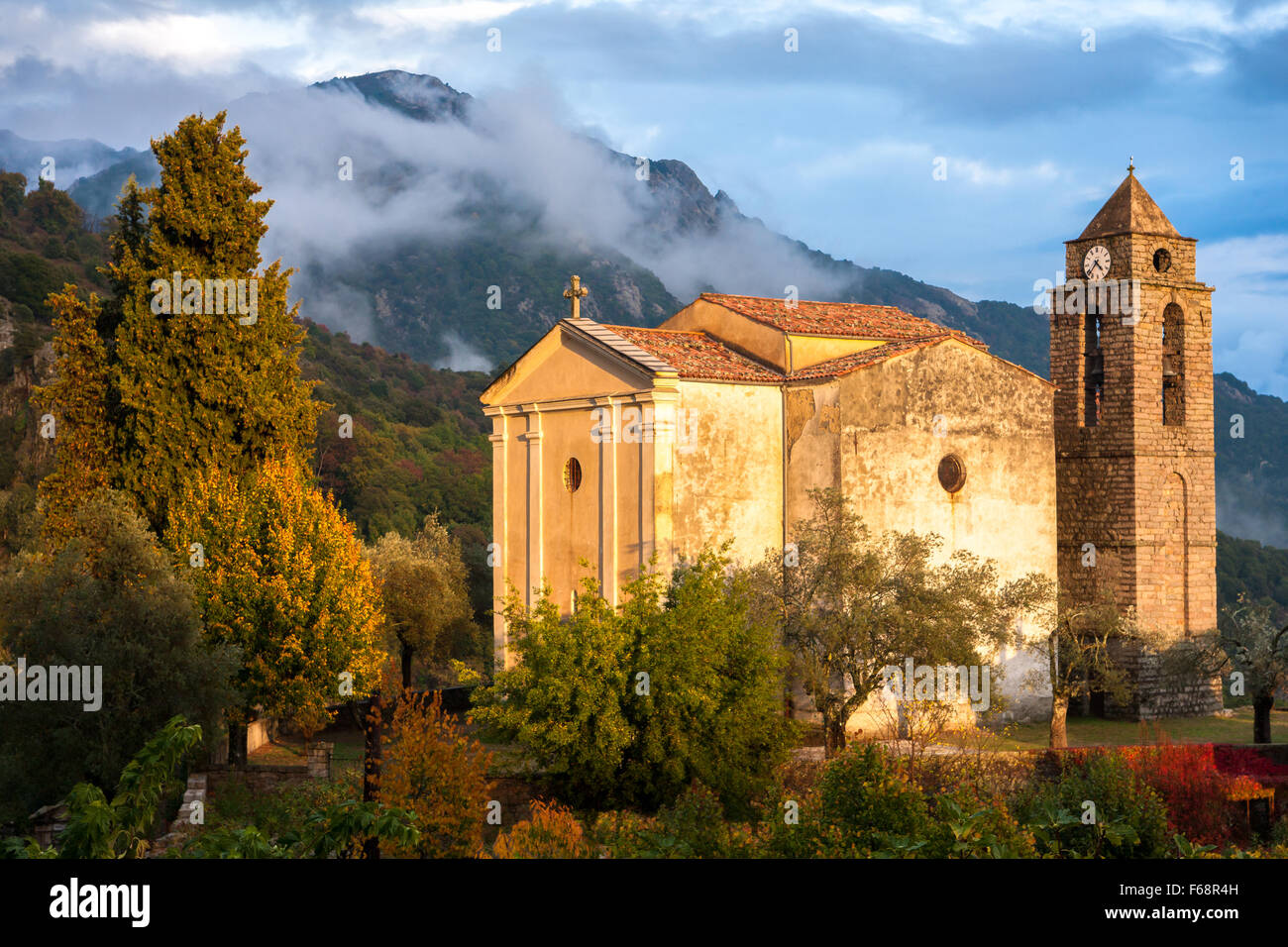 Bergkirche von Latia St Martin Korsika Frankreich Stockfoto