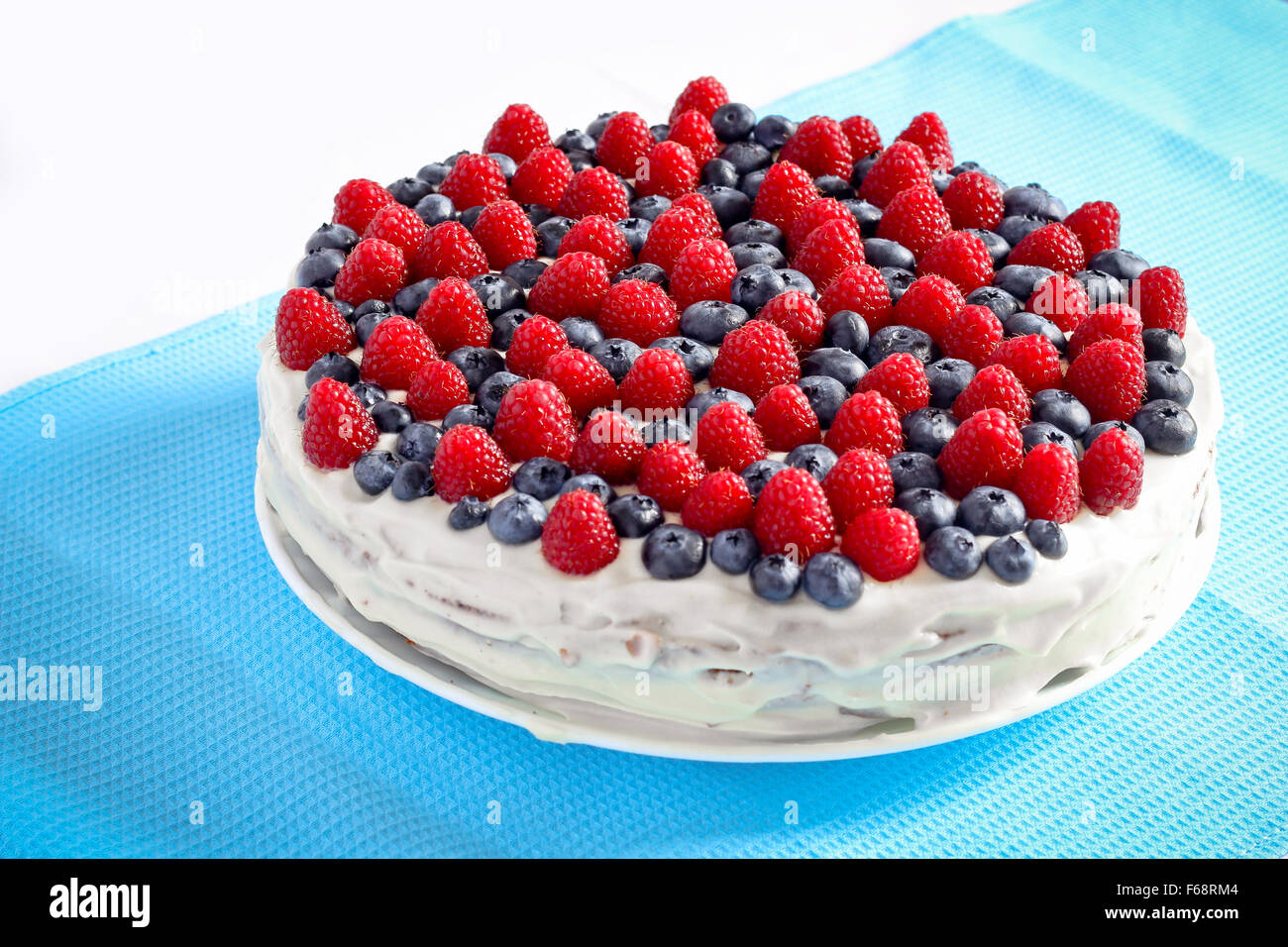 Cremig süße Kuchen Stockfoto