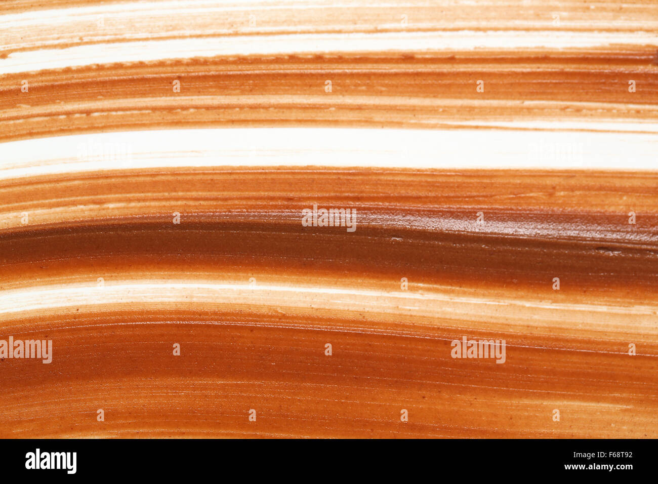Detail der Nutella Daub Hintergründe Stockfoto