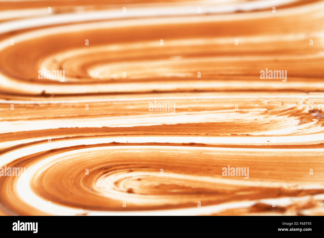 Detail der Nutella Daub Hintergründe Stockfoto