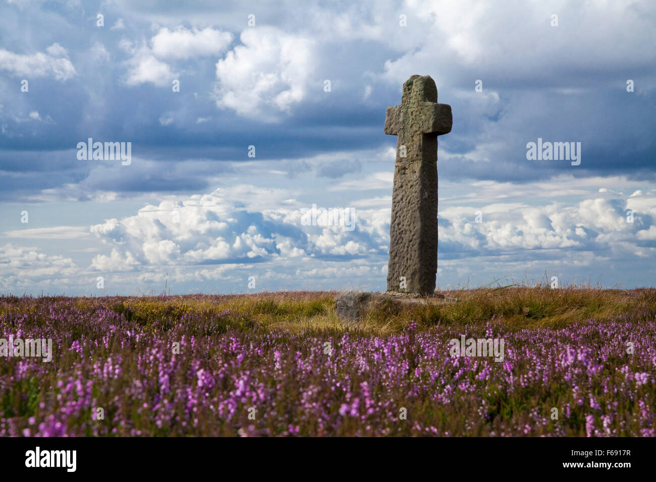 Alte ralph Kreuz westerdale Moor North York Moors National Park North England England Stockfoto