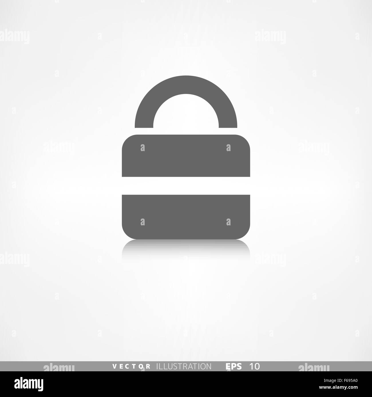 Schlosssymbol web Stock Vektor