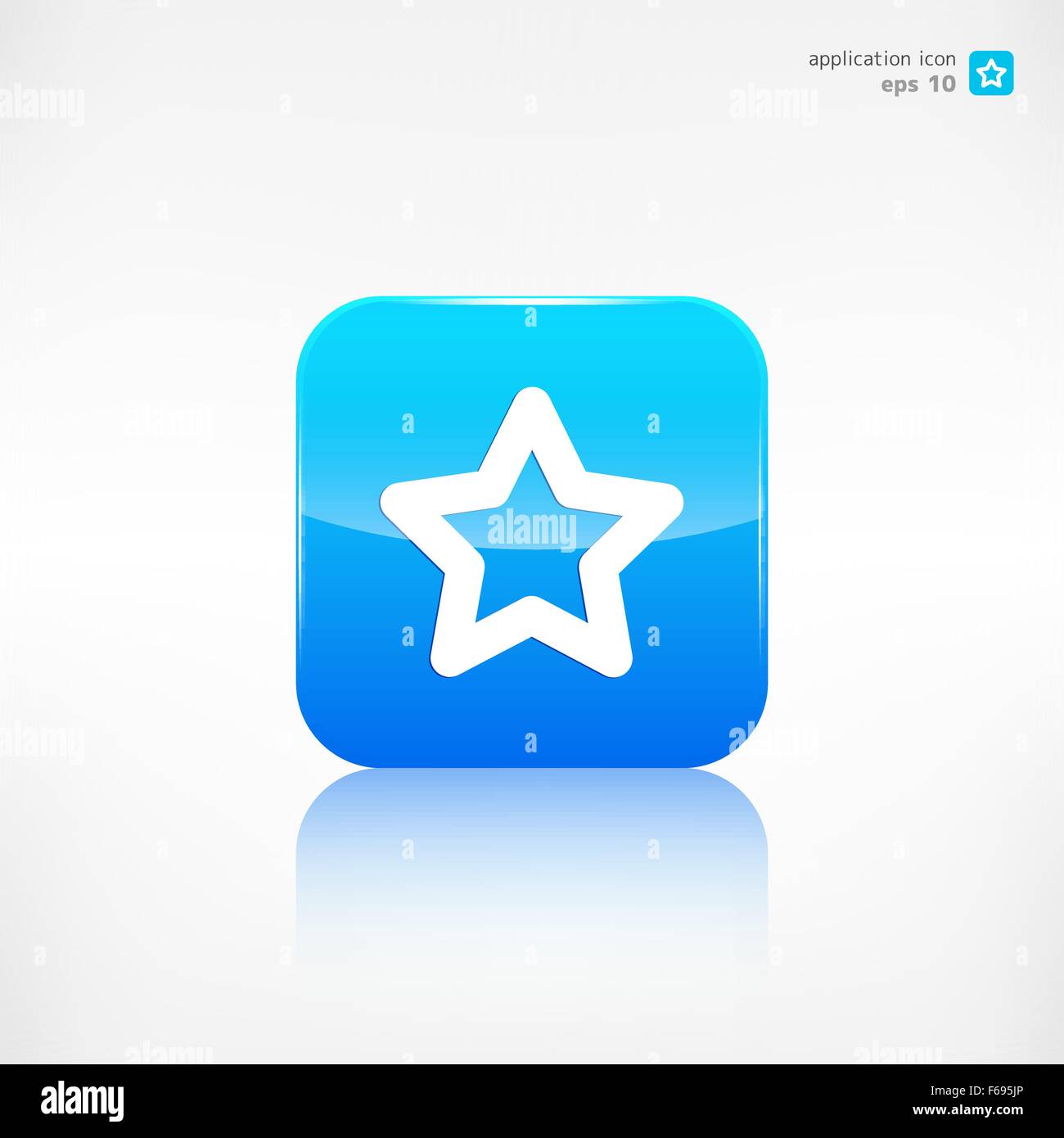 Lieblings-Sternzeichen-Web-Symbol. Schaltfläche "Anwendung". Stock Vektor