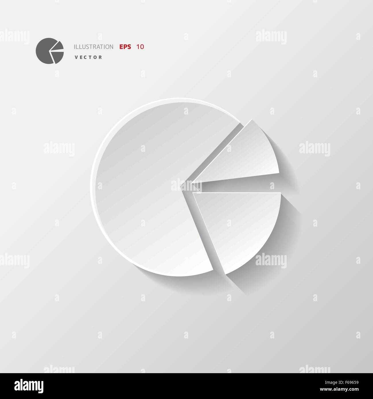 kreisförmige Darstellung Web-Symbol Stock Vektor