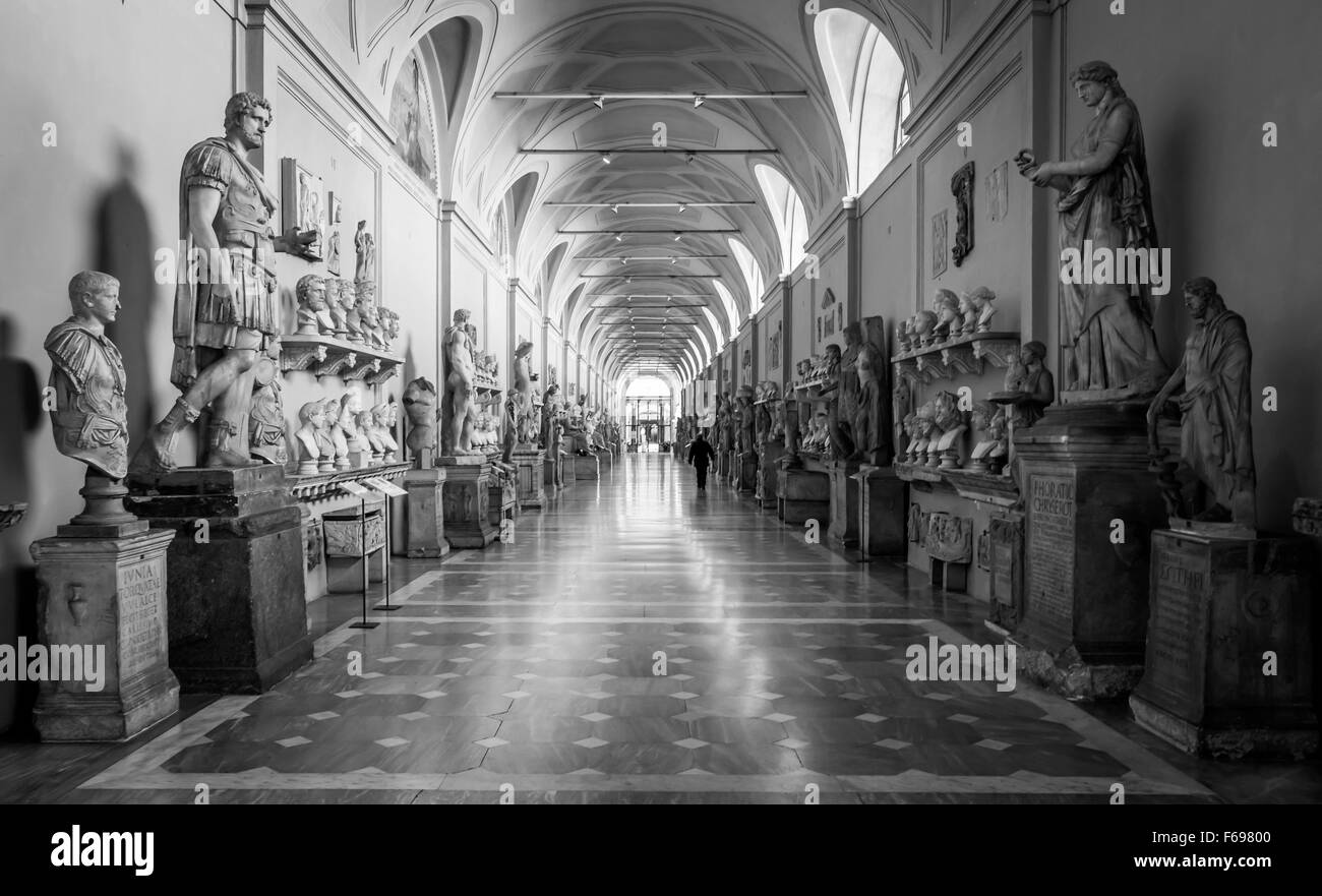 Im Inneren des vatikanischen Museums Stockfoto