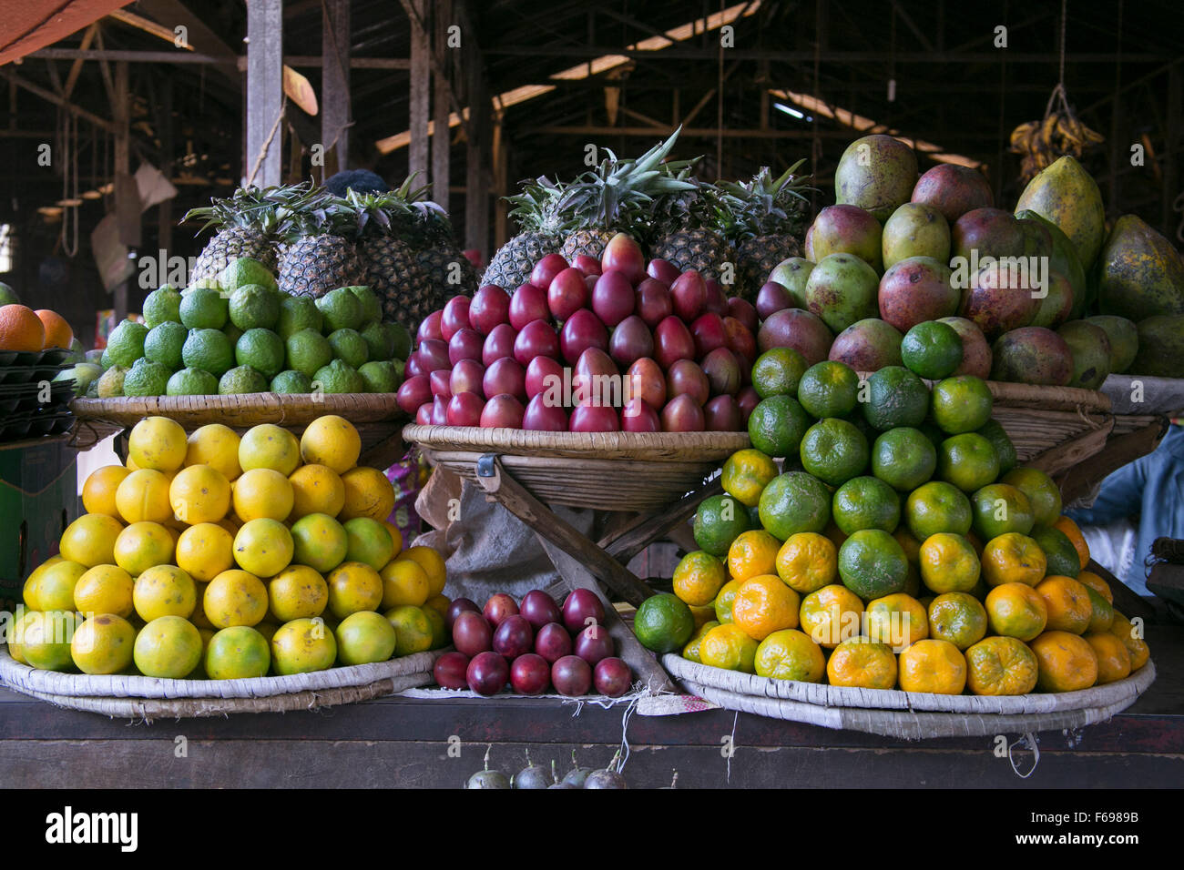 Gemüsemarkt in Ruanda. Stockfoto
