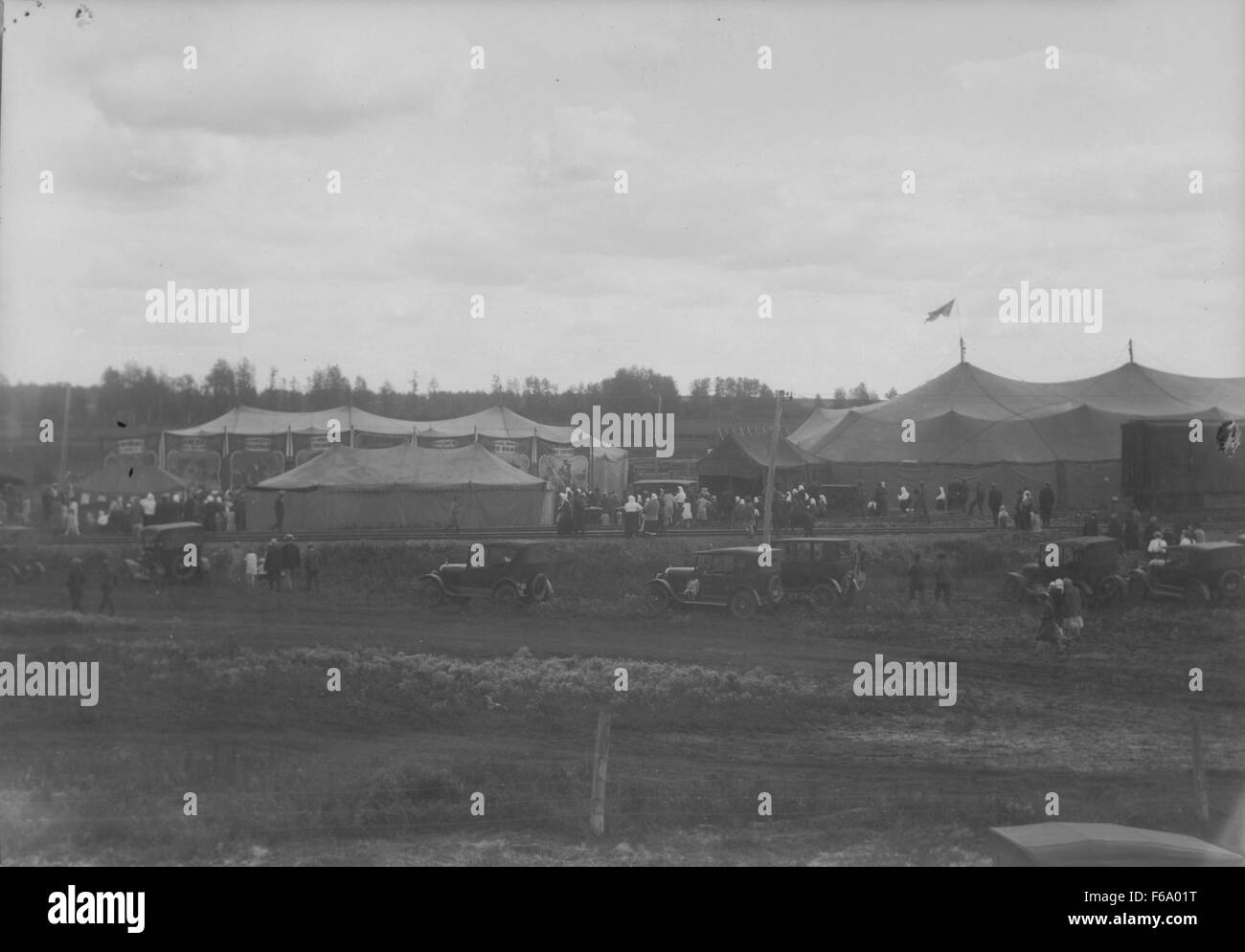 Reisen Zirkus kommt zu Smoky Lake, Alberta Stockfoto