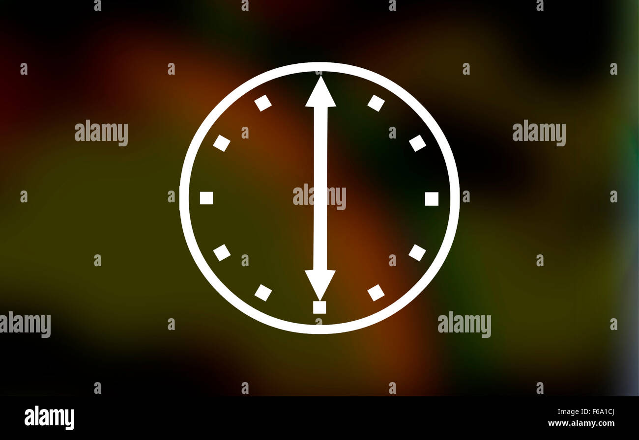 Abstrakte Licht Bokeh sechs Uhr Stockfoto