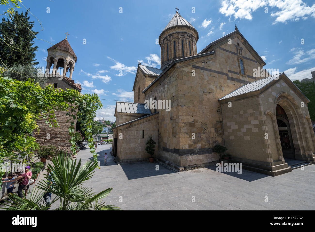 Georgischen orthodoxen Sioni-Kathedrale der Dormitio am historischen Sionis Kucha (Sioni Street) in Tiflis, der Hauptstadt Georgiens Stockfoto