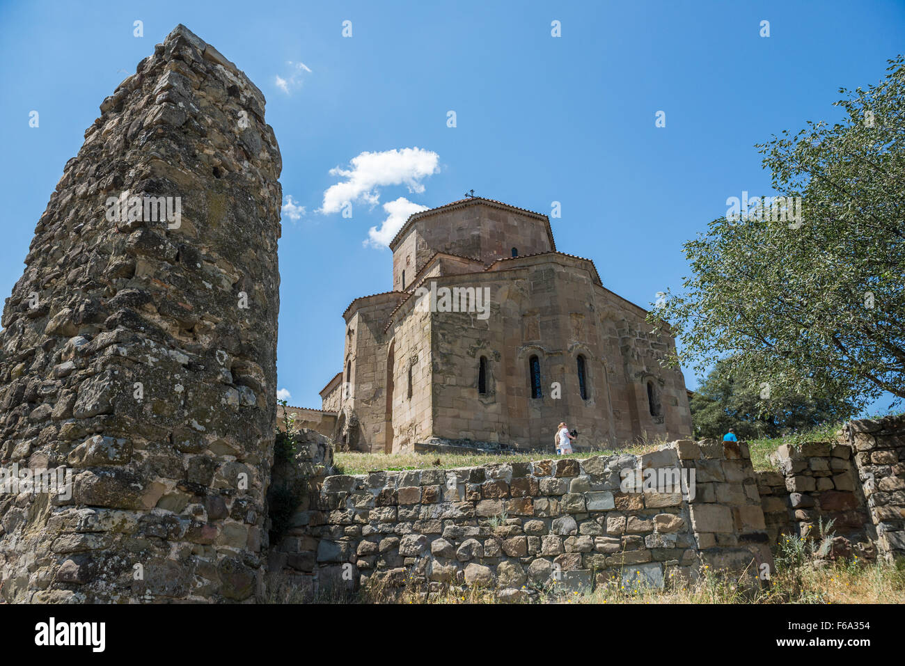 UNESCO-Welterbe 6. Jahrhundert georgischen orthodoxen Dschwari Kloster in der Nähe Stadt Mzcheta in Georgien Stockfoto