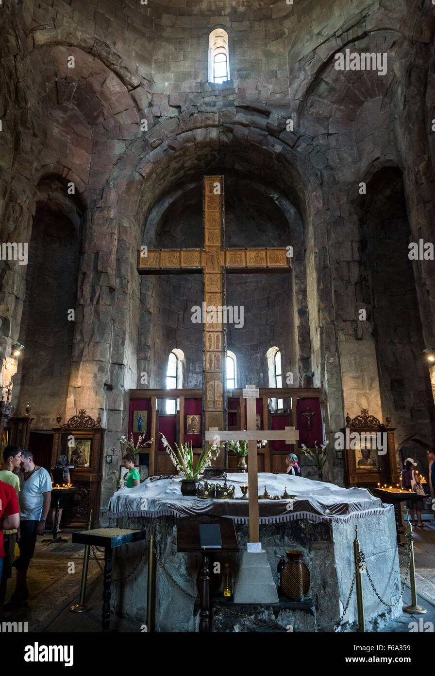 UNESCO-Welterbe 6. Jahrhundert georgischen orthodoxen Dschwari Kloster in der Nähe Stadt Mzcheta in Georgien Stockfoto