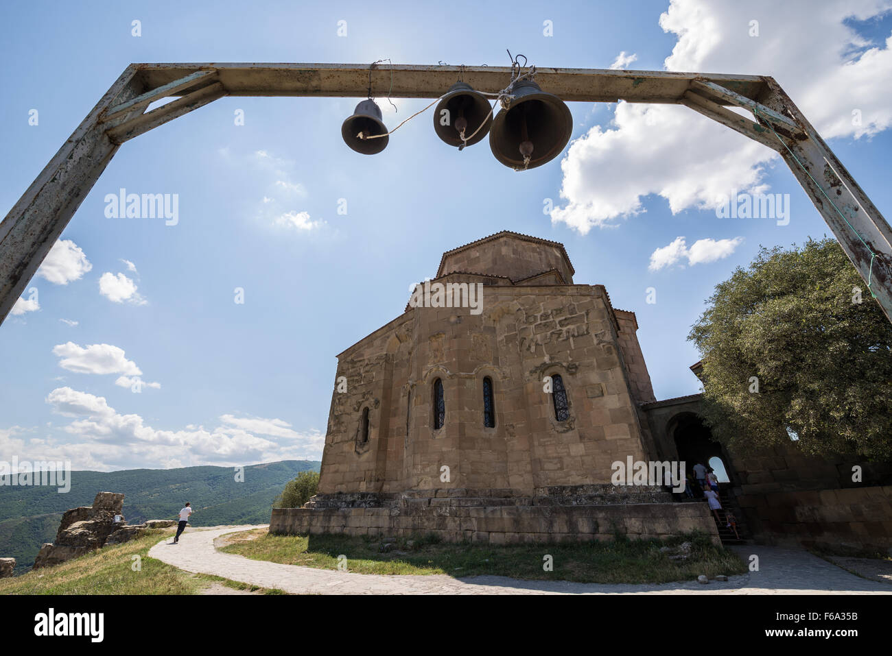 UNESCO-Welterbe 6. Jahrhundert georgischen orthodoxen Dschwari Kloster in der Nähe Stadt Mzcheta in Georgien Stockfoto