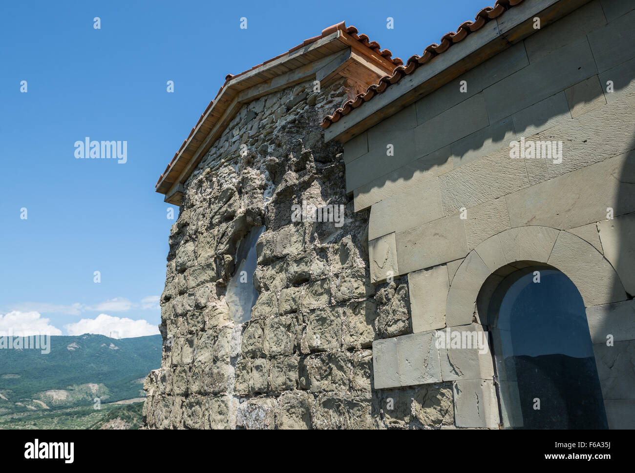 UNESCO-Welterbe 6. Jahrhundert georgischen orthodoxen Dschwari Kloster in der Nähe Stadt Mzcheta in Georgien Stockfoto