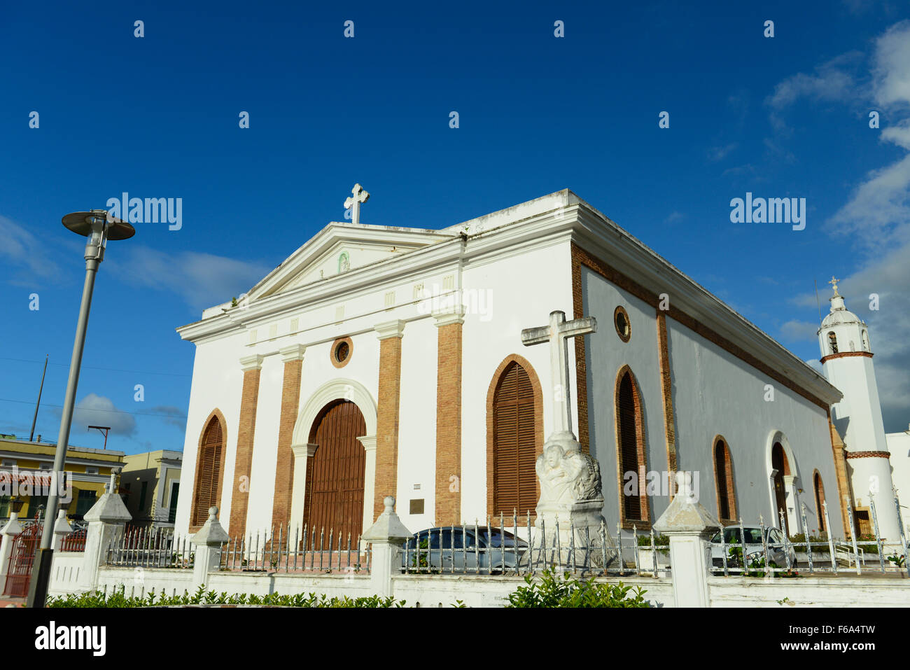 Nuestra Señora De La Candelaria Kirche in Manati, Puerto Rico. Territorium der USA. Karibik-Insel Stockfoto