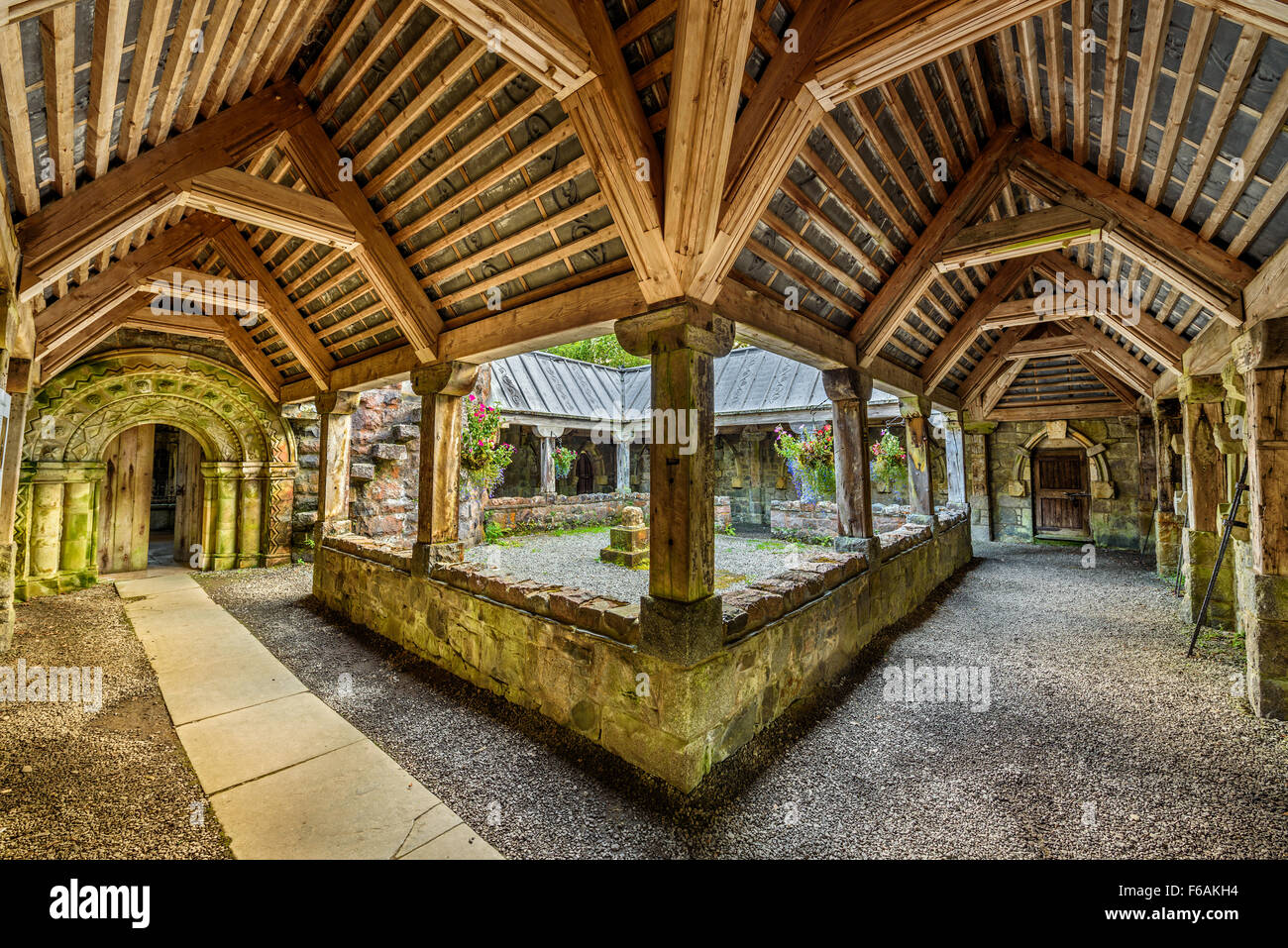 St Conan Kirk befindet sich am Ufer des Loch Awe, Argyll and Bute, Scotland Stockfoto