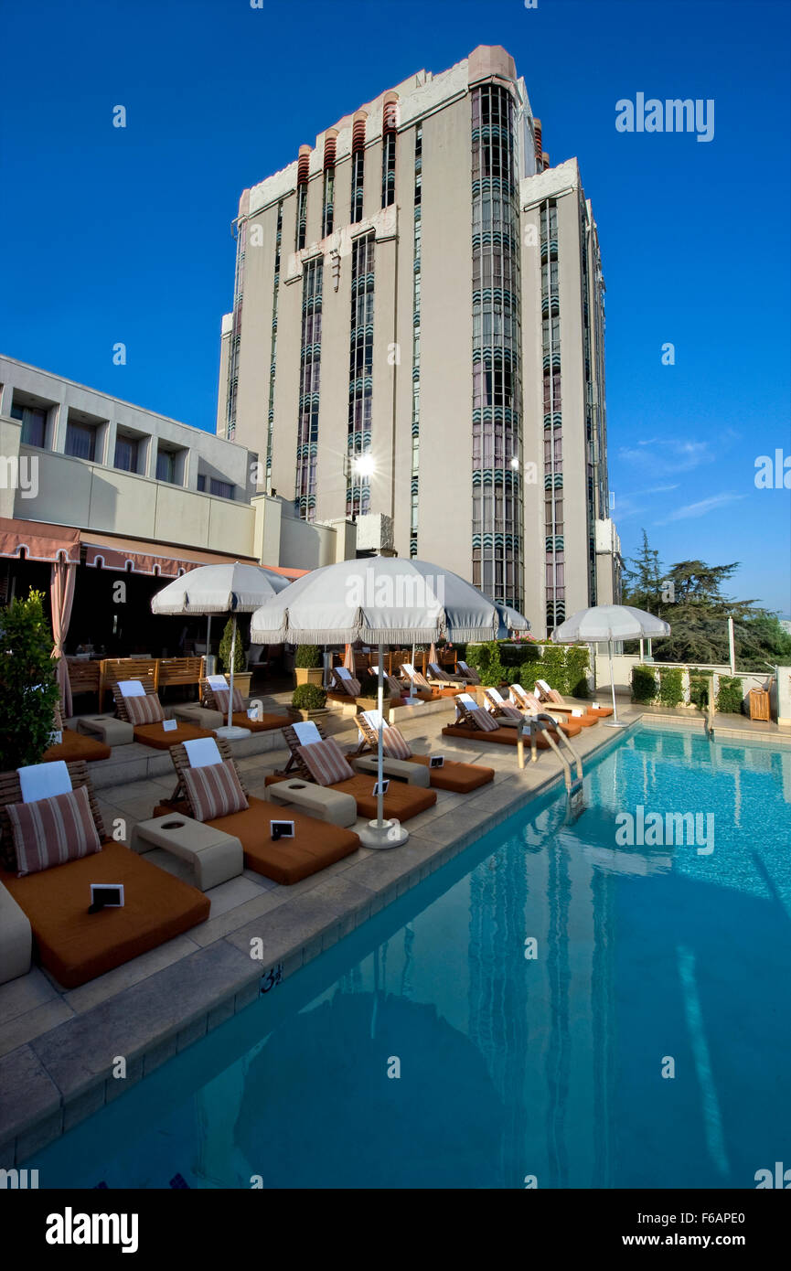 Das Sunset Tower Hotel am Sunset Strip in Los Angeles Stockfoto