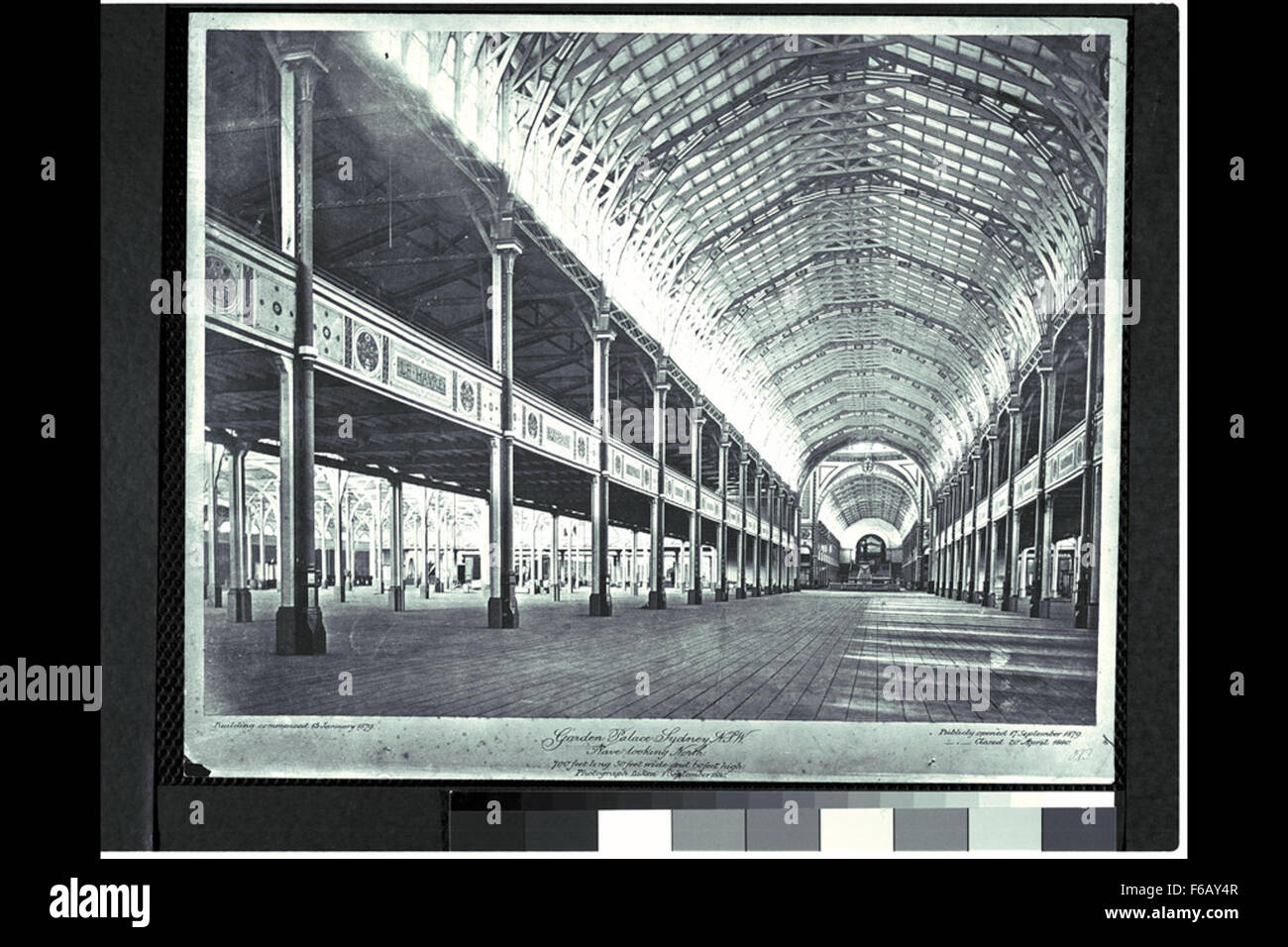 Gartenpalais, Sydney International Exhibition Building, Hauptschiff, Blick nach Norden Stockfoto