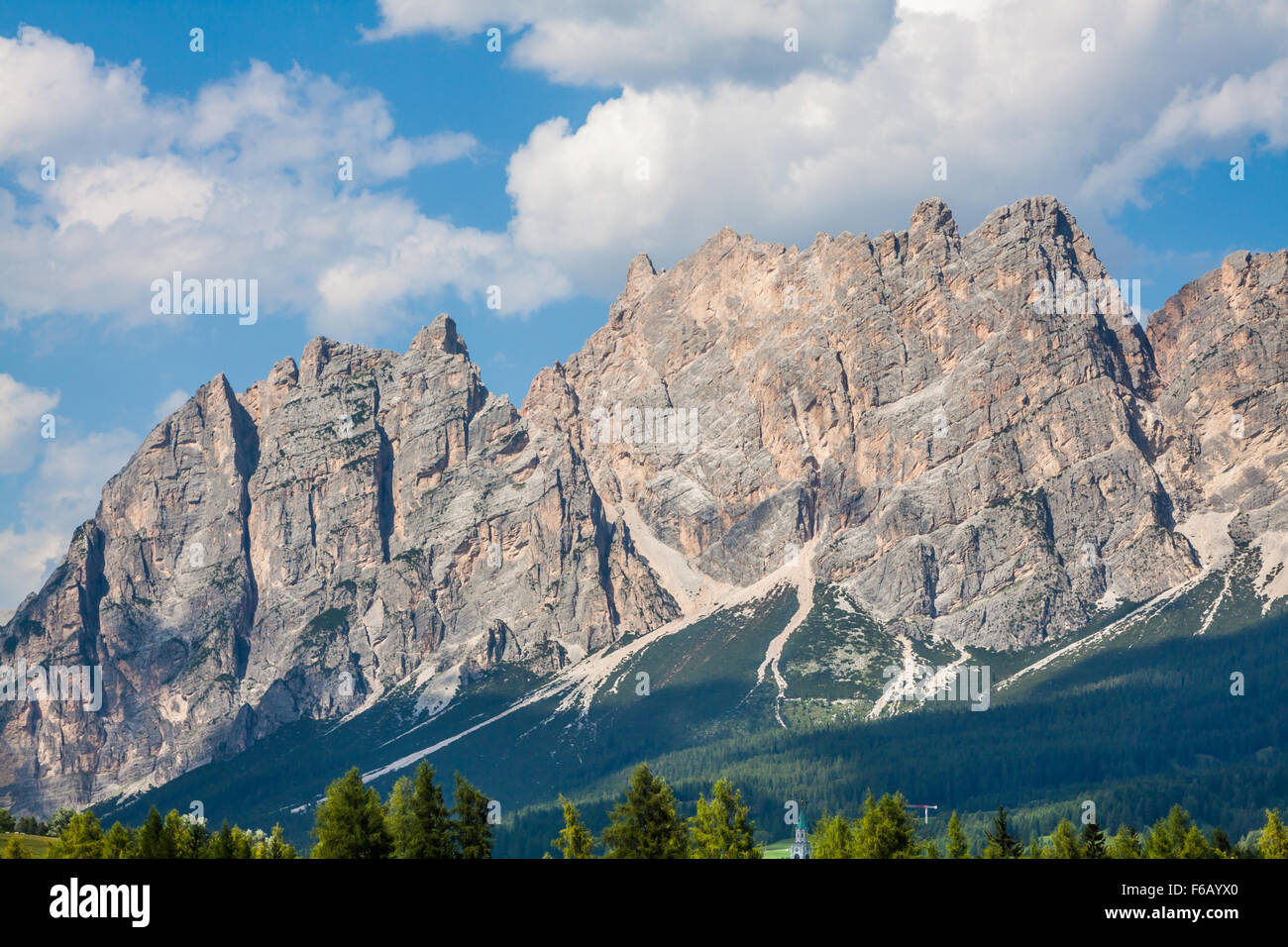 Schönen Dolomiten in der Nähe von Cortina D'Ampezzo, Pomagagnon Group, Südtirol, Italien Stockfoto