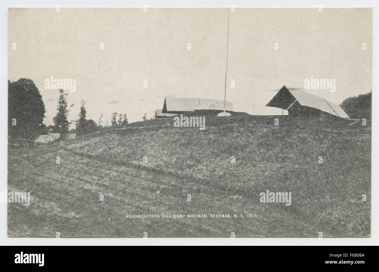Zentrale Hügel, Camp Whitman. Stockfoto