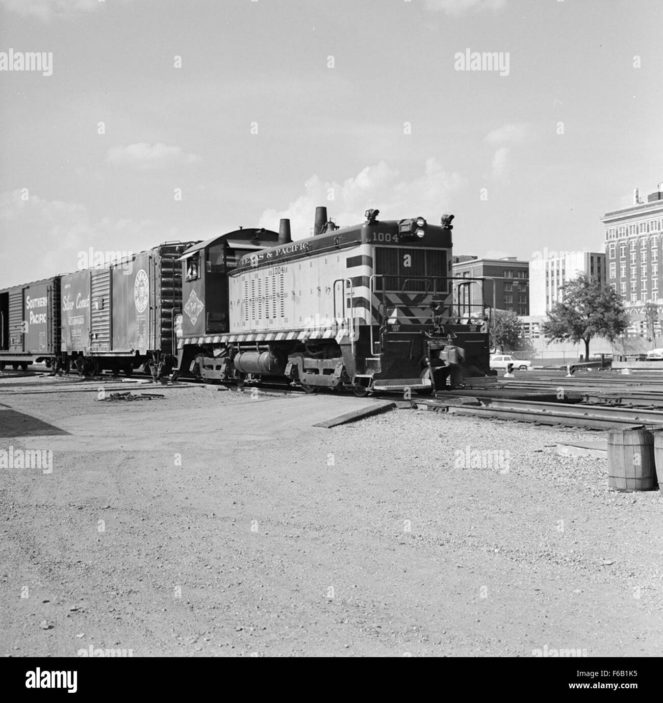 [Texas & Pazifik, Diesel elektrische Rangierlok Nr. 1004] Stockfoto