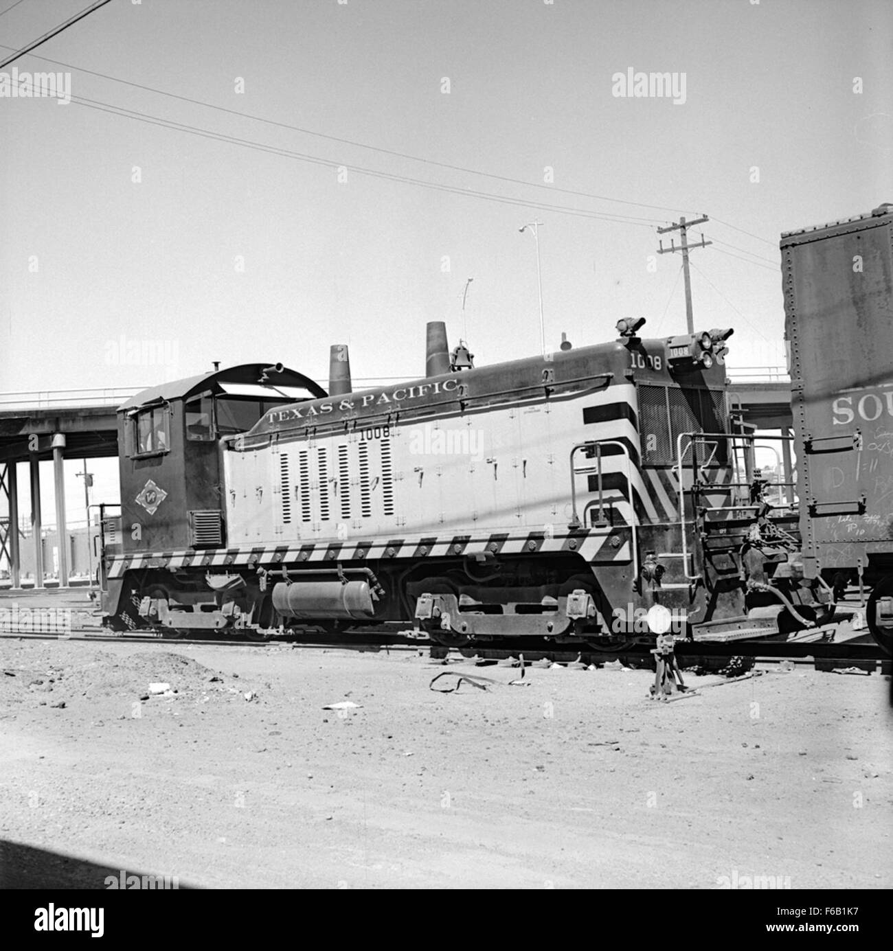 [Texas & Pazifik, Diesel elektrische Rangierlok Nr. 1008] Stockfoto