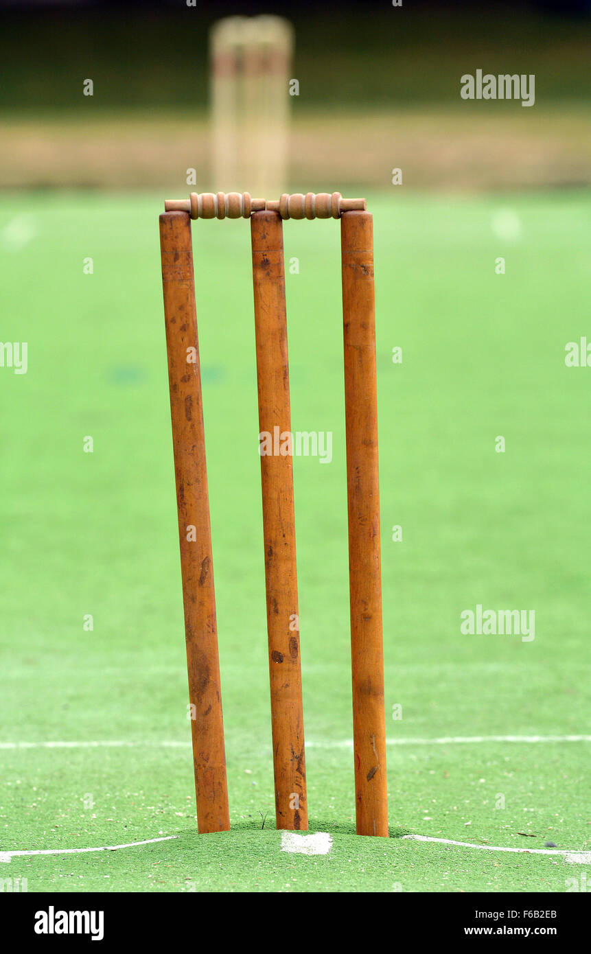 Cricket Pitch Wicket Stockfotos und bilder Kaufen Alamy