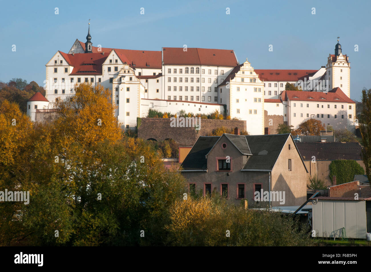 Schloss Colditz, das angeblich "escape Beweis" zweiten Weltkrieg Gefangenenlager für alliierte Offizier der Kriegsgefangenen Stockfoto