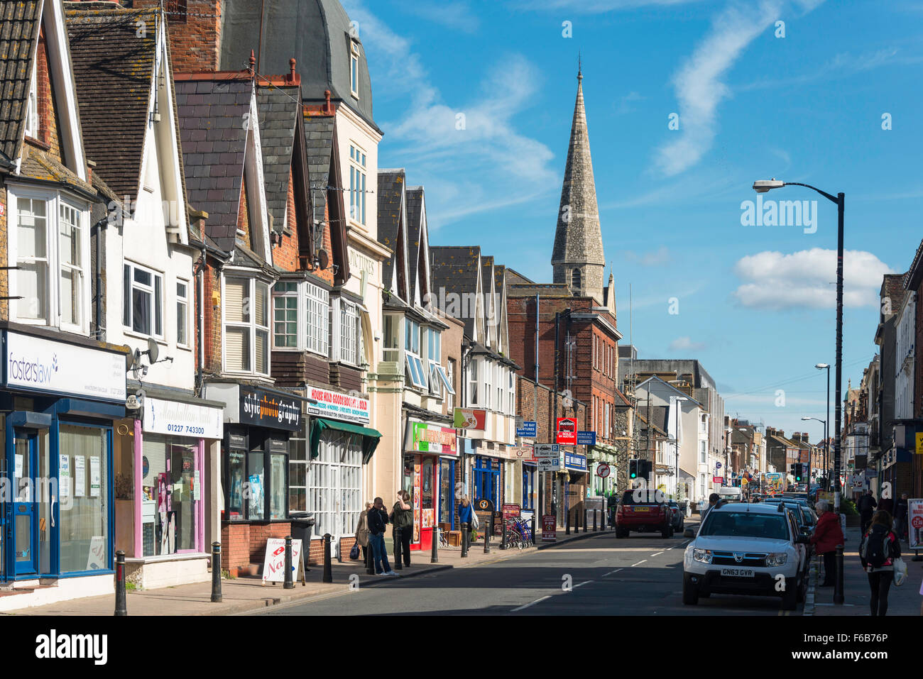 High Street, Herne Bay, Kent, England, Vereinigtes Königreich Stockfoto