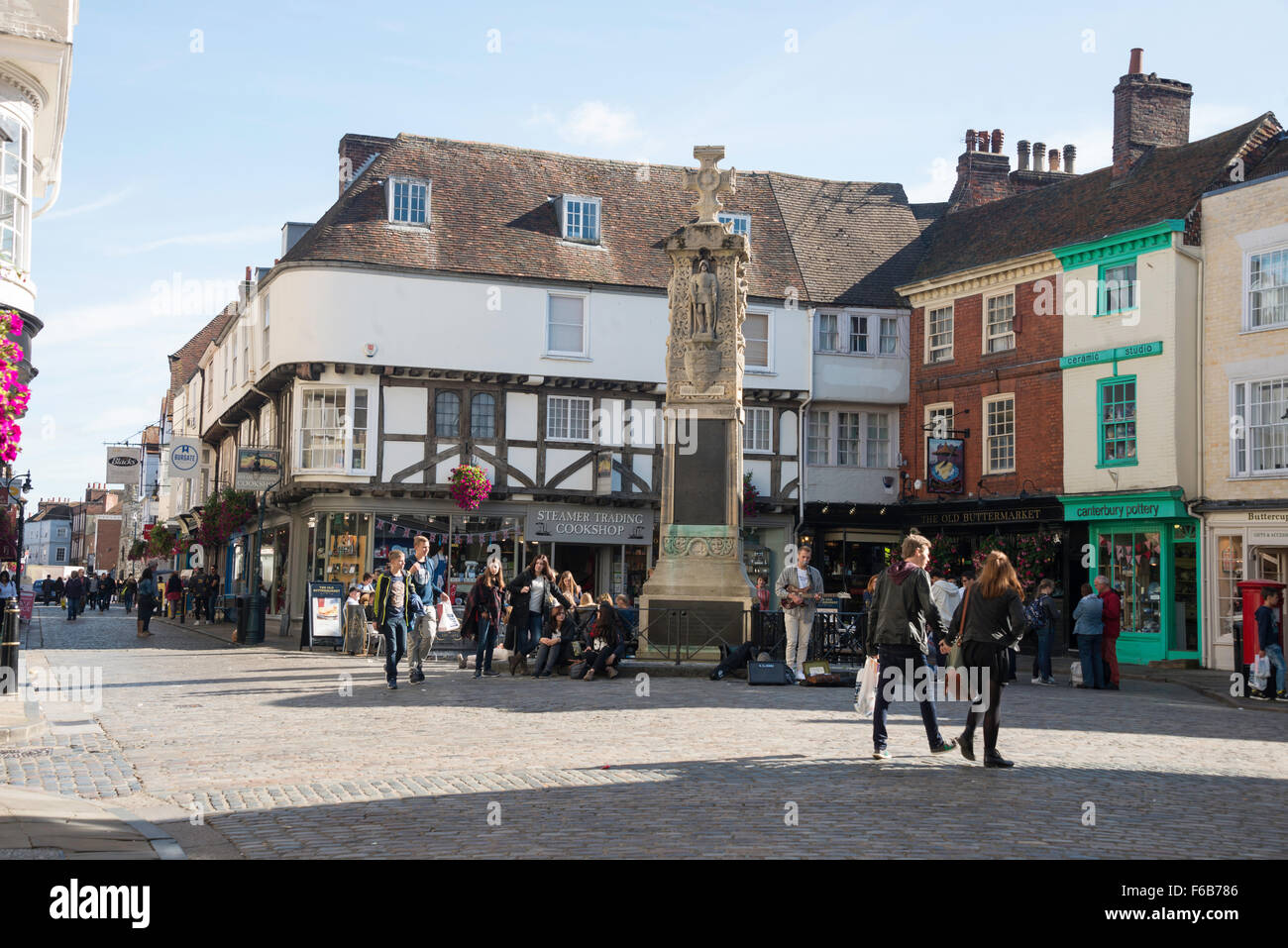 Buttermarket, Canterbury, Kent, England, Vereinigtes Königreich Stockfoto