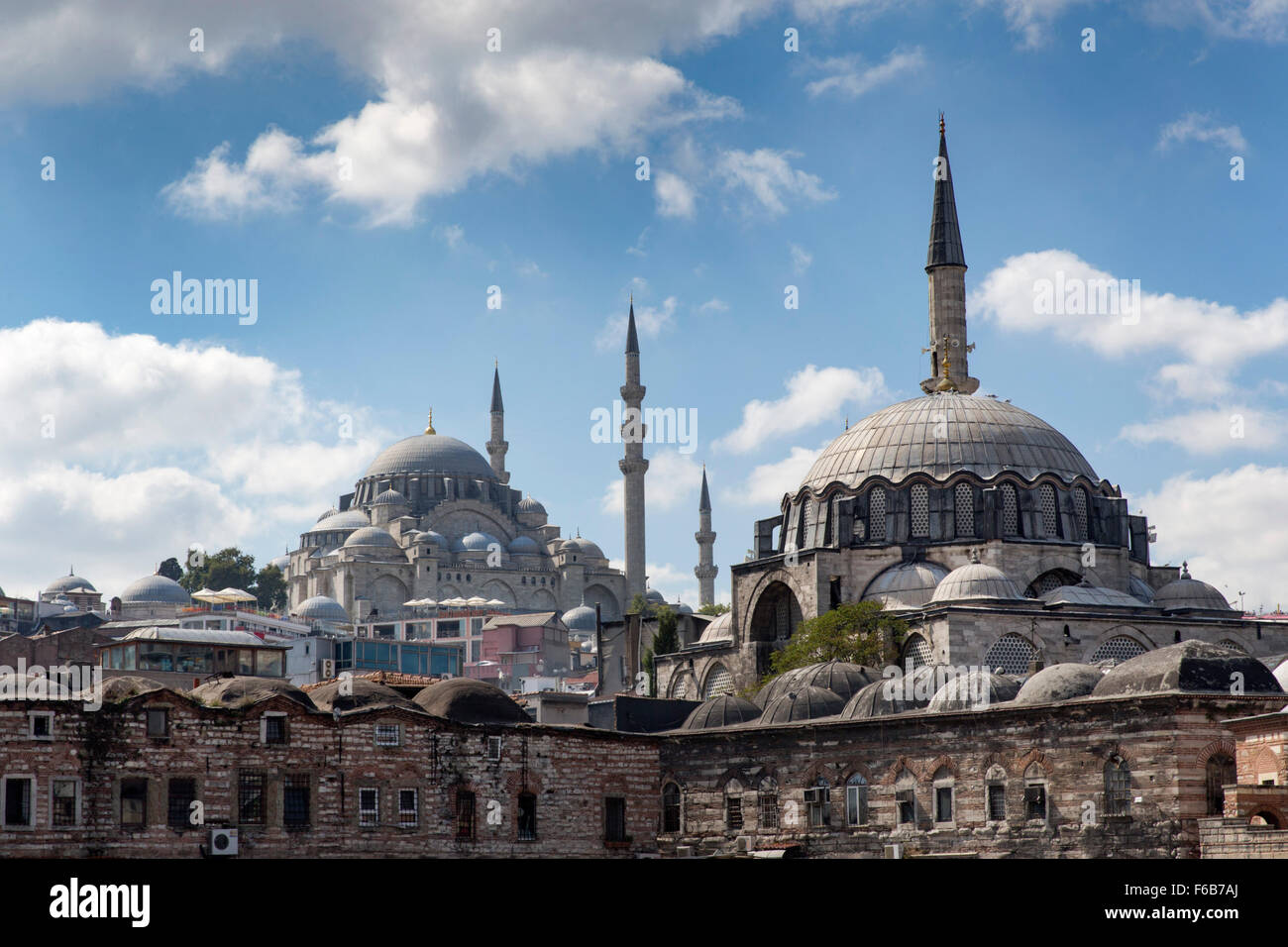 Rustem Pasa Cami & Yeni Cami Moschee, Istanbul, Türkei, Sonntag, 20. September 2015. Stockfoto