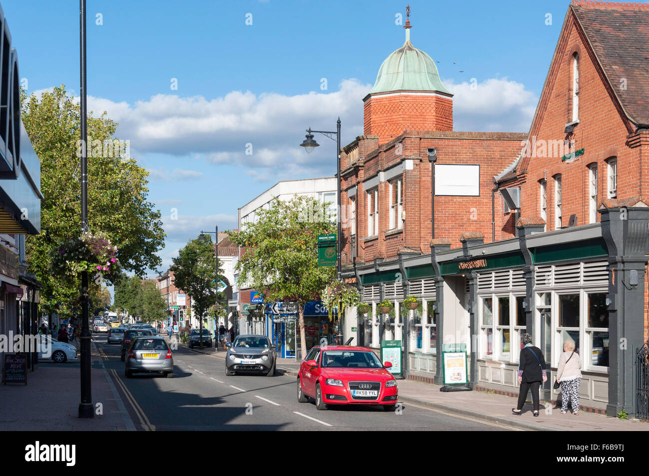 Stadtzentrum, Flotte-Straße, Fleet, Hampshire, England, Vereinigtes Königreich Stockfoto