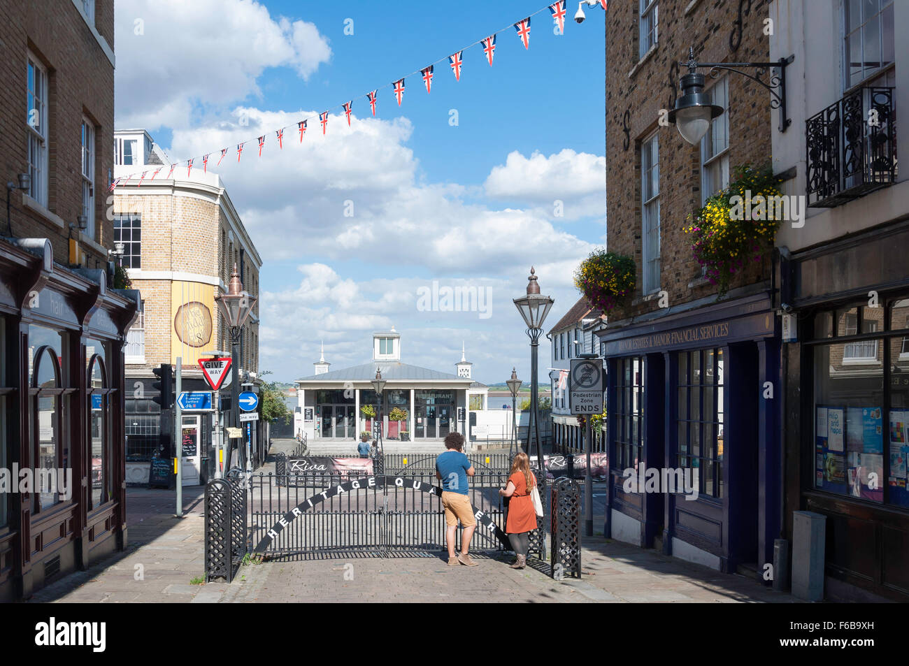Erbe-Viertel, High Street, Gravesend, Kent, England, Vereinigtes Königreich Stockfoto