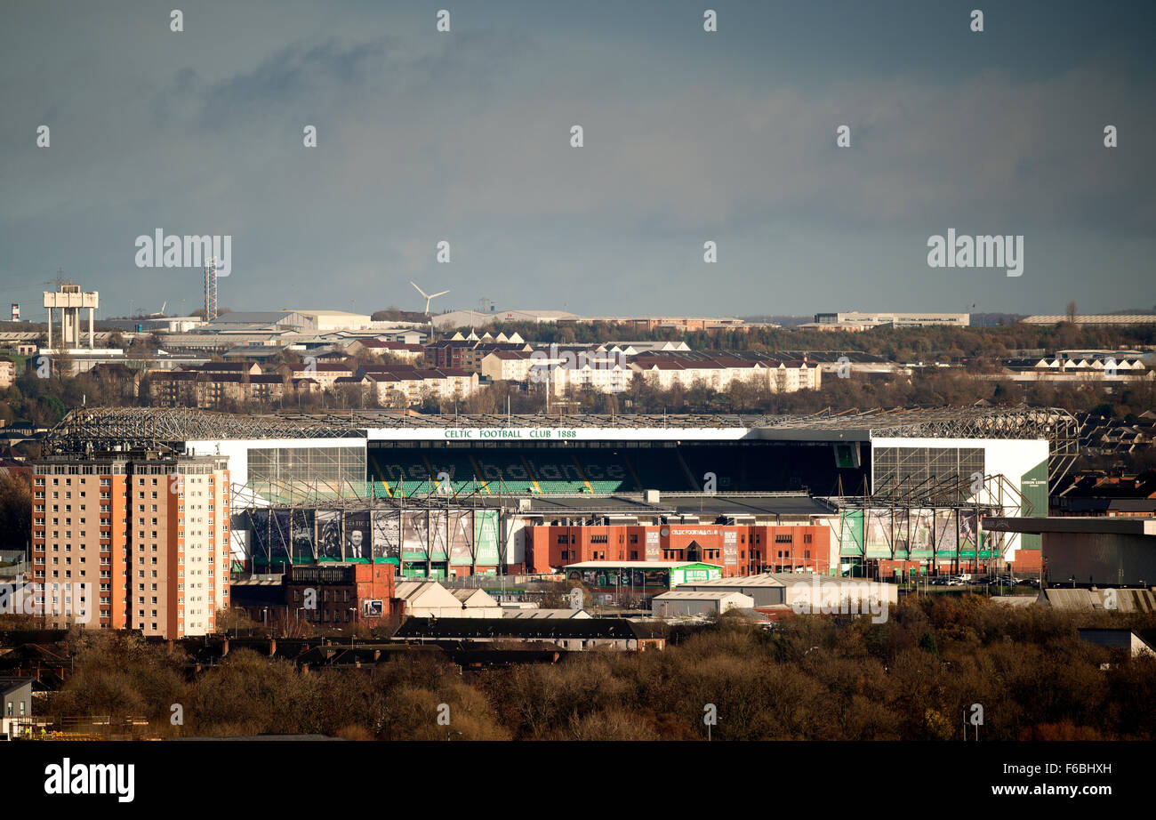 Celtic Football Club, auch bekannt als Parkhead Stadion oder Celtic Park. Stockfoto