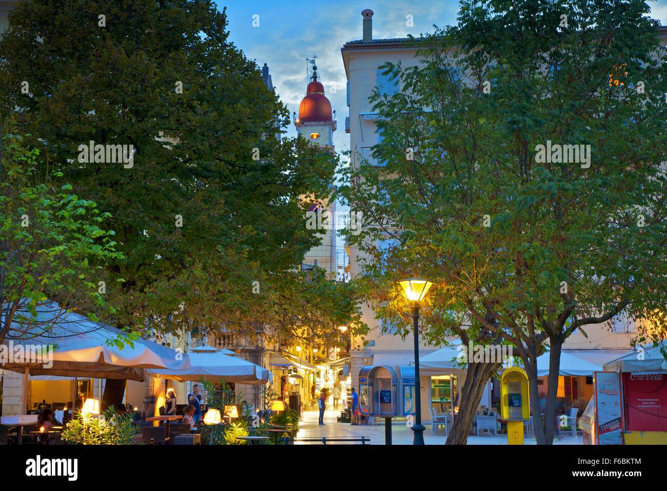 St. Spyridon Kirche, Altstadt von Korfu, Corfu, Ionische Inseln, griechische Inseln, Griechenland, Europa Stockfoto