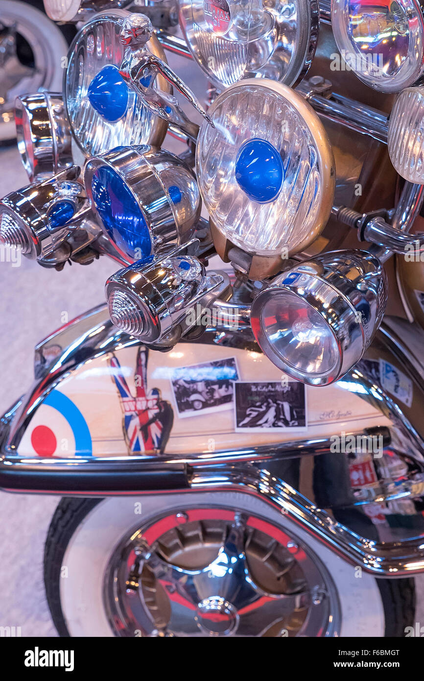 1960er Jahren dekoriert Mod Vespa-Roller Stockfoto