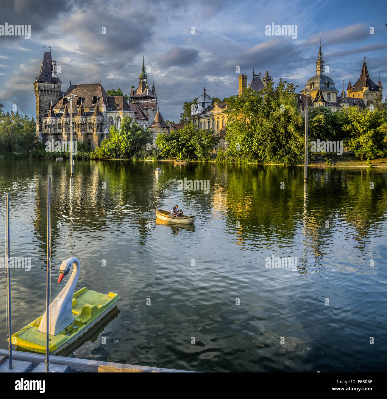 Burg Vajdahunyad, Budapest, Ungarn, Europa Stockfoto