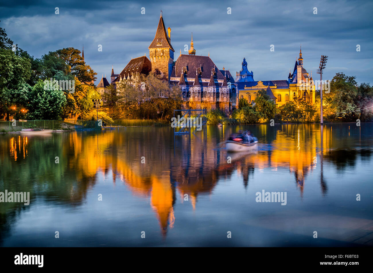 Burg Vajdahunyad, Budapest, Ungarn, Europa Stockfoto