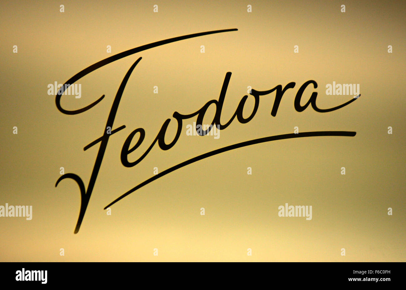 Markenname: "Feodora", Berlin. Stockfoto
