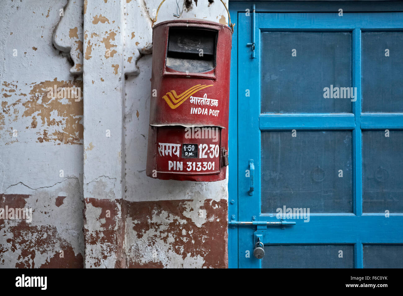 Briefkasten, nathdwara, 313301, rajasthan, indien, asien Stockfoto