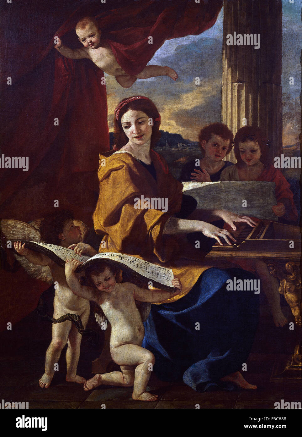 Nicolas Poussin - St Cecilia Stockfoto