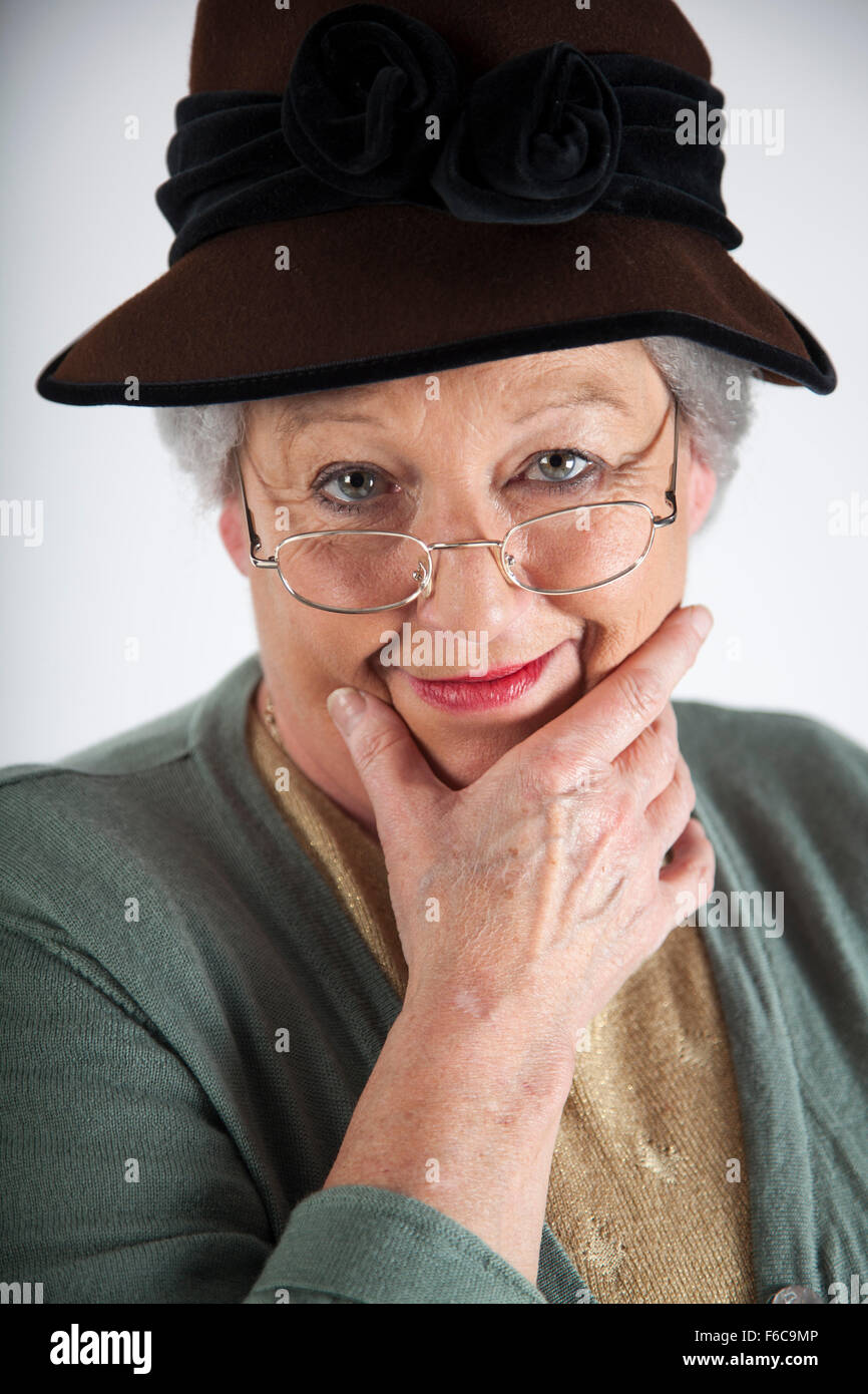 Stepptanz Oma - Norma Cabble - Posen im Studio. Stockfoto Stepptanz Oma - Norma Cabble - Posen im Studio. Stockfoto
