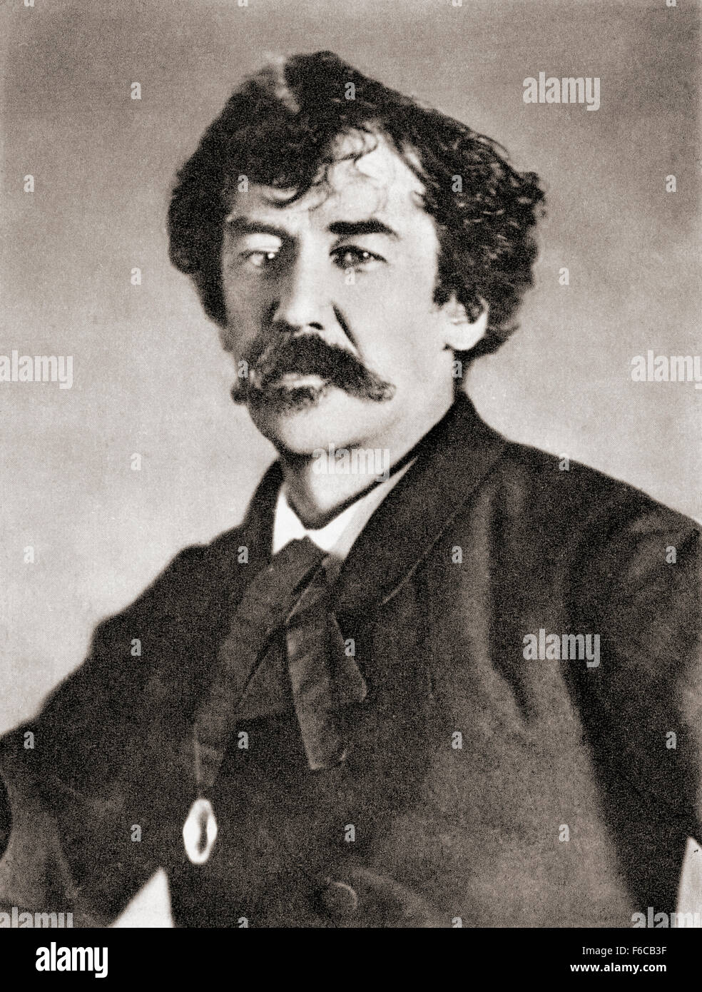 James Abbott McNeill Whistler, 1834-1903.  Gebürtige Amerikaner und Briten lebende Künstlerin.  Nach einem zeitgenössischen Foto. Stockfoto