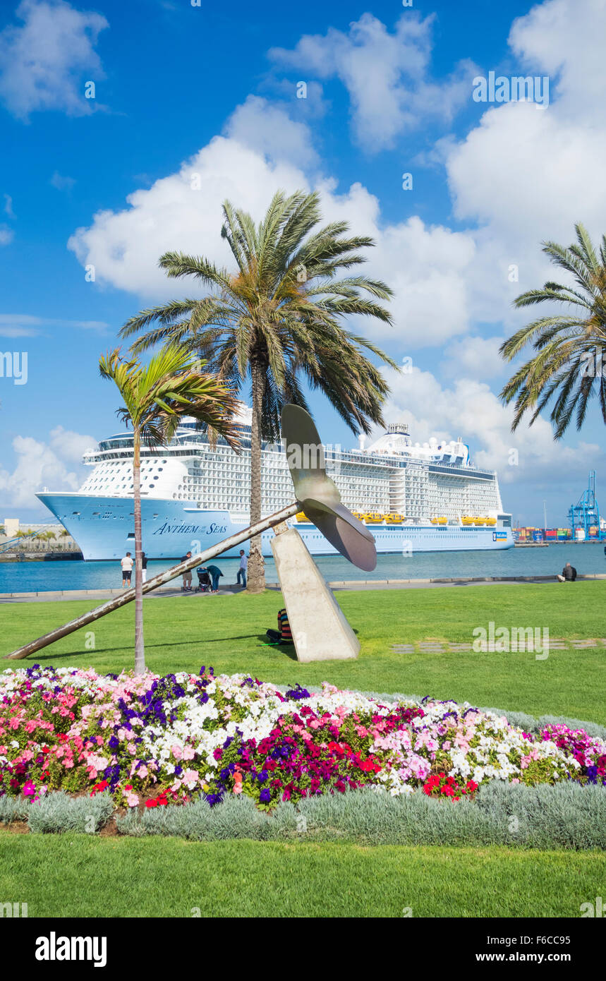 Hymne der Meere Kreuzfahrtschiff im Hafen von Las Palmas auf Gran Canaria, Kanarische Inseln, Spanien Stockfoto