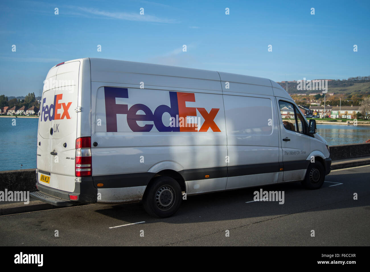 FedEx Lieferwagen Stockfoto