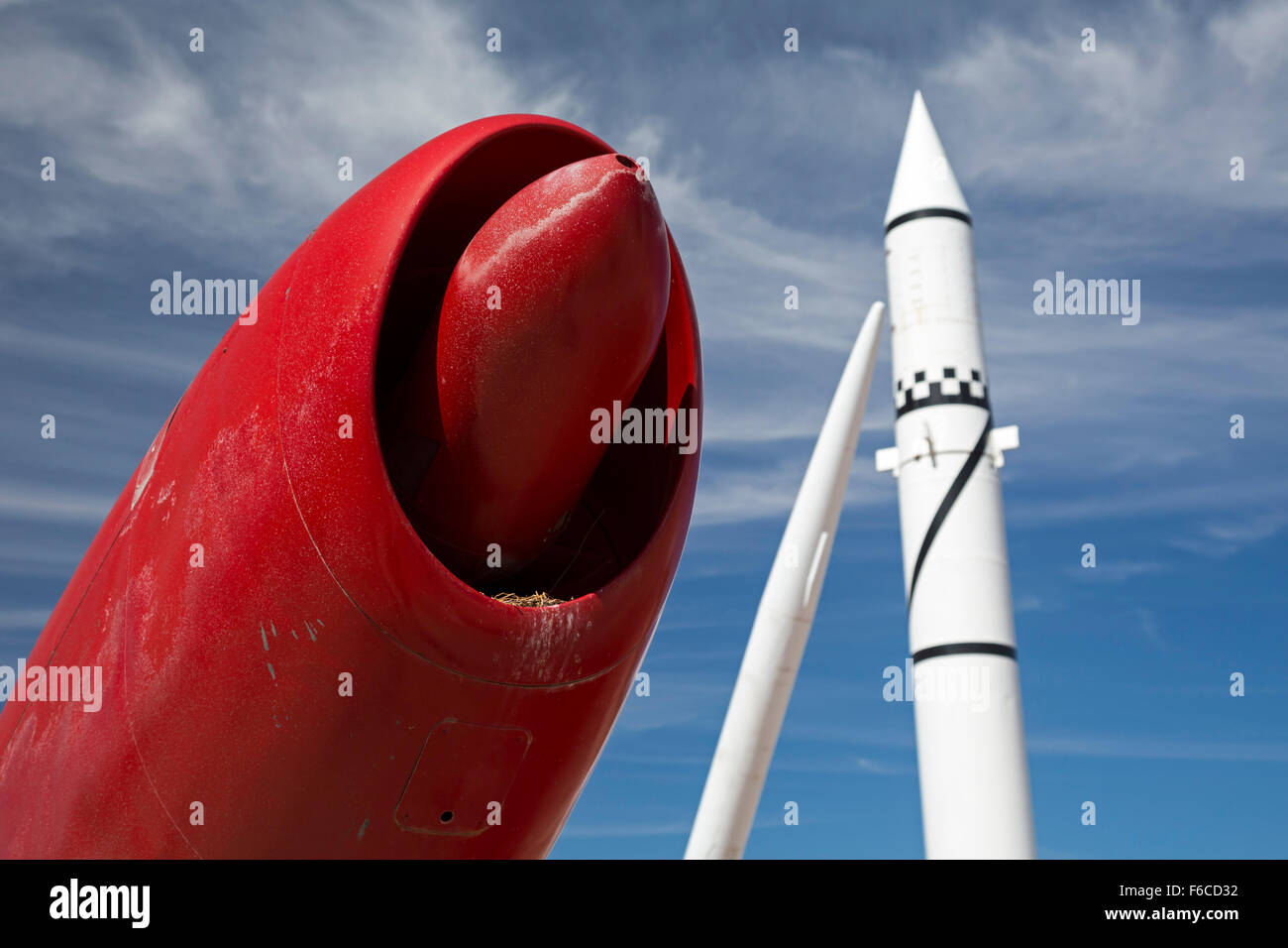Las Cruces, New Mexico - die Rakete-Park im White Sands Missile Range Museum. Stockfoto